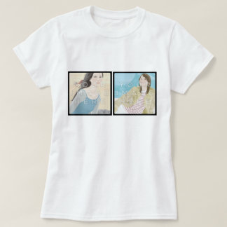 Instagram 2の写真のパーソナライズでカスタムな女性のティー tシャツ