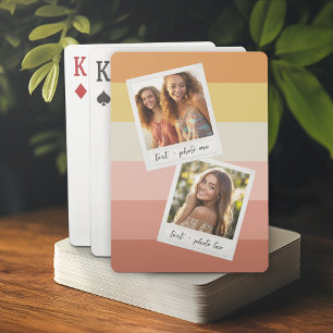 Instagram 2フォトコラージョカラフルラルストライプズ トランプ