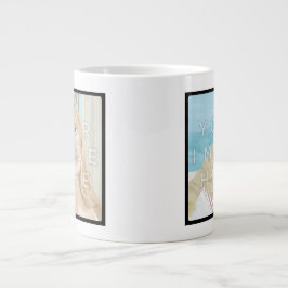 Instagram 2-Photo パーソナライズされた カスタム Jumbo Mug ジャンボコーヒーマグカップ
