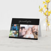 Instagram 3フォト新生児着カスタム荷 カード (黄色い花)