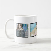 Instagram 4つの写真のパーソナライズでカスタムなマグのデザイン マグカップ (左)