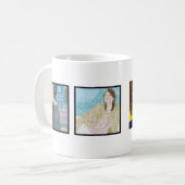 Instagram 4つの写真のパーソナライズなマグのデザイン コーヒーマグカップ (正面左)