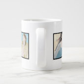 Instagram 4-Photo パーソナライズされた カスタム Jumbo Mug ジャンボコーヒーマグカップ (裏面)