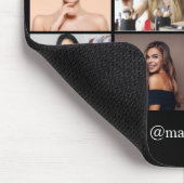 instagram 8写真コラージュ黒小企業 マウスパッド (コーナー)