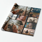 Instagram 9フォトコラージュフレンドファミリービジネス ラッピングペーパー (アンロールド)