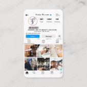 Instagram Beauty Salon Hair & Cosmetic  名刺 (正面)