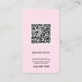 Instagram Beauty Salon Hair & Cosmetic  名刺 (裏面)