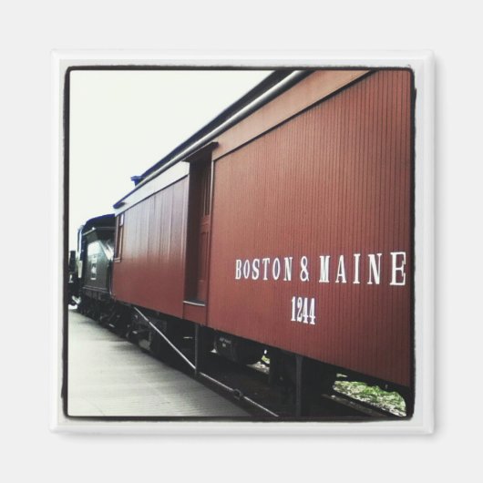 instagram boston/maine train マグネット (正面)