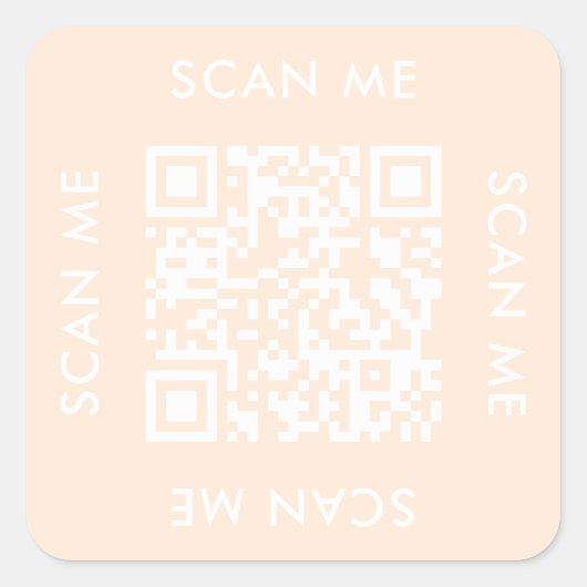 instagram businessモダンのqrコードのスキャン スクエアシール (正面)