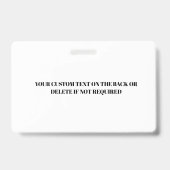 Instagram Business Cards | Your Instagram Name  ID バッジ (裏面)