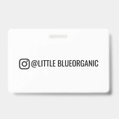 Instagram Business Cards | Your Instagram Name  ID バッジ (正面)