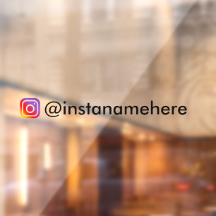 instagram business social media window carデカール ウィンドウサイン