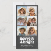 Instagram Chalkboard 6フォトコラージュ シーズンカード (正面)