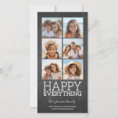 Instagram CollageとChalkboardの6枚の写真 シーズンカード (正面)