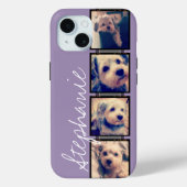 Instagram Collage - 4枚の写真蘭の背景 Case-Mate iPhoneケース (裏面)