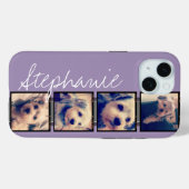 Instagram Collage - 4枚の写真蘭の背景 Case-Mate iPhoneケース (裏面 (横))