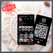 Instagram Connect with usパーソナルフィットネストレーナー 名刺