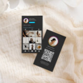 Instagram DarkテーマQRコード10フォトソーシャルメディア 名刺