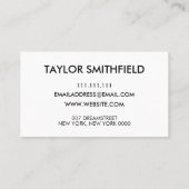 Instagram Facebookのツイッター名刺 名刺 (裏面)