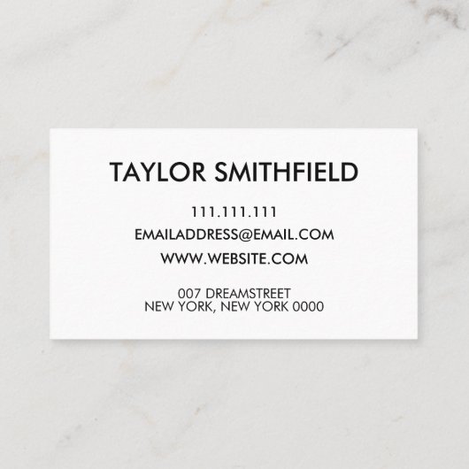 Instagram Facebookのツイッター名刺 名刺 (裏面)