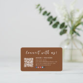 Instagram Facebookのロゴ私たちRussetと接続 名刺 (スタンド正面)