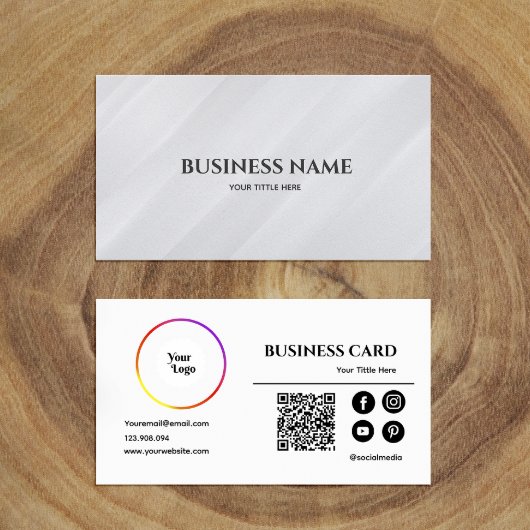 Instagram FacebookアイコンQrコードプロフィール写真 名刺