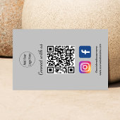 Instagram FacebookソーシャルメディアネットワークQRコード 名刺
