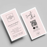 Instagram FacebookソーシャルメディアミニマリストQRコード 名刺<br><div class="desc">InstagramのFacebookソーシャルメディアのミニマルQRコードの名刺を発表するビジネスやプロフェッショナル向けに特別に設計されたモダン。これらの縦型の名刺は両方スタイリッシュとも機能しており、オンラインのブティックやオンラインの存在を重視するビジネスを促進するのに最適な選択肢である。このデザインは、エレガンスのtouchを加える落ち着いた赤面ピンクの背景を持つミニマルでプロフェッショナルの美学を醸し出している。これらの名刺は、ブティックのオーナーや可愛い名刺を求める人がブランドを代表するスタイリッシュのに最適である。これらのカードを際立たせているのは、QRコードを含み、InstagramやFacebook上のソーシャルメディアのプロフィールに直接リンクを提供することである。ソーシャルメディアによって動く世界では、これらのQRコードはネットワーク化し、オンラインでのプレゼンスを高める強力なツールである。Instagram FacebookソーシャルメディアミニマリストQRコードビジネスカードで名刺の未来を受け入れ、潜在的なクライアントやパートナーと永続的な印象を与える。</div>