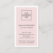 Instagram FacebookソーシャルメディアミニマリストQRコード 名刺 (正面)