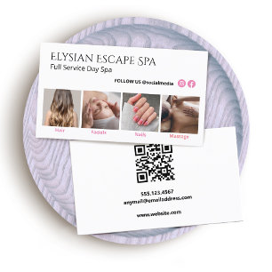 Instagram FacebookフォトソーシャルメディアQRコード 名刺