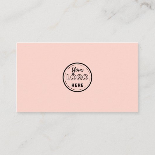 Instagram Facebookロゴ赤面Pink 名刺 (裏面)