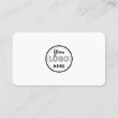 Instagram FacebookロゴQrコードに接続 名刺 (裏面)