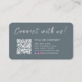 Instagram Facebook Qrコードに接続 名刺 (正面)