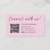 Instagram Facebook Qrコードに接続 名刺 (正面)