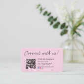 Instagram Facebook Qrコードに接続 名刺 (スタンド正面)