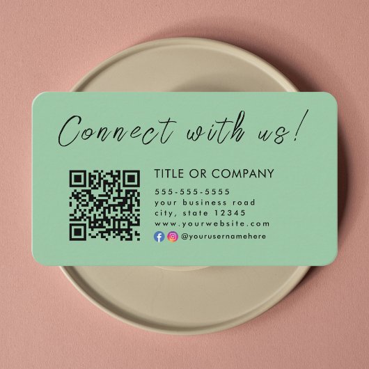 Instagram Facebook Qrコードに接続 名刺