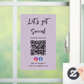 Instagram Facebook Qrコードパープルとの接続 ウィンドウサイン (ホーム)