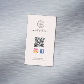 Instagram Facebook QRコード |のPink名刺 マグネット名刺 (インサイチュ)