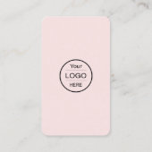 Instagram Facebook QRコード |のPink名刺 名刺 (裏面)