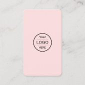 Instagram Facebook QRコード |のPink名刺 名刺 (裏面)