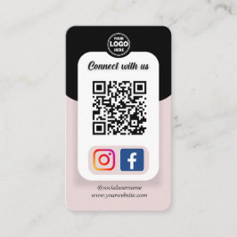 Instagram Facebook QRコード |ソーシャルメディア 名刺