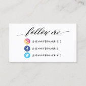 Instagram Facebook Twitter Qrコード 名刺 (正面)