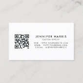 Instagram Facebook Twitter Qrコード 名刺 (裏面)