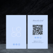 Instagram Facebook YouTubeソーシャルメディアQRコード 名刺