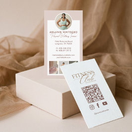 Instagram Fitness Personal Trainer Photo QR Code 名刺