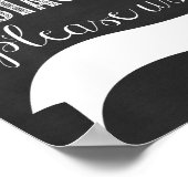 Instagram Hashtagの結婚Chalkboardポスター ポスター (角)