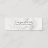 Instagram Influencerの編集可能な写真の追加 スキニー名刺 (裏面)