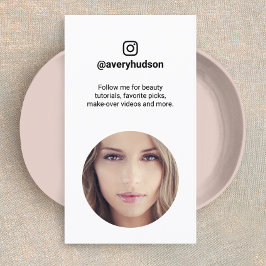 Instagram Influencerプロフィール写真ソーシャルメディア 名刺