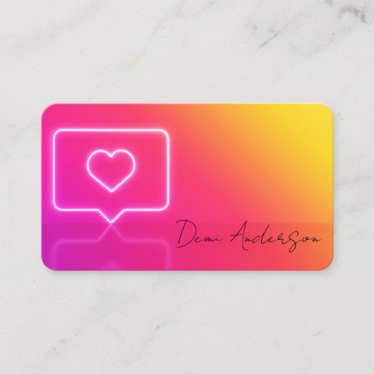 Instagram Influencerモダンの名刺 名刺 (正面)