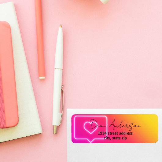 Instagram Influencer差出人住所ラベル ラベル